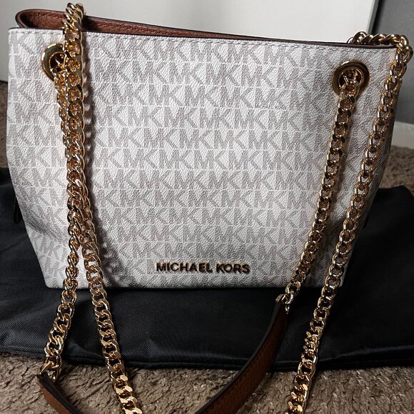 Michael Kors Jet Set Medium Chain Messenger - Picture 1 of 6